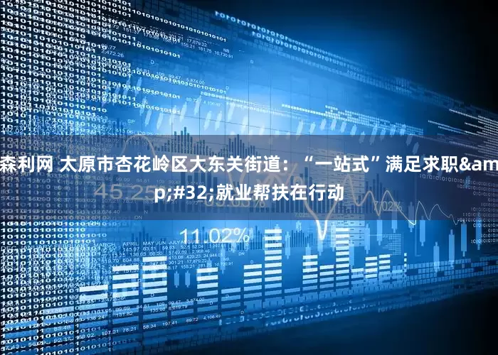 森利网 太原市杏花岭区大东关街道：“一站式”满足求职&#32;就业帮扶在行动