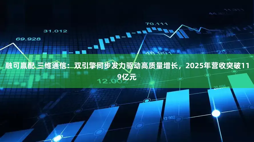 融可赢配 三维通信：双引擎同步发力驱动高质量增长，2025年营收突破119亿元